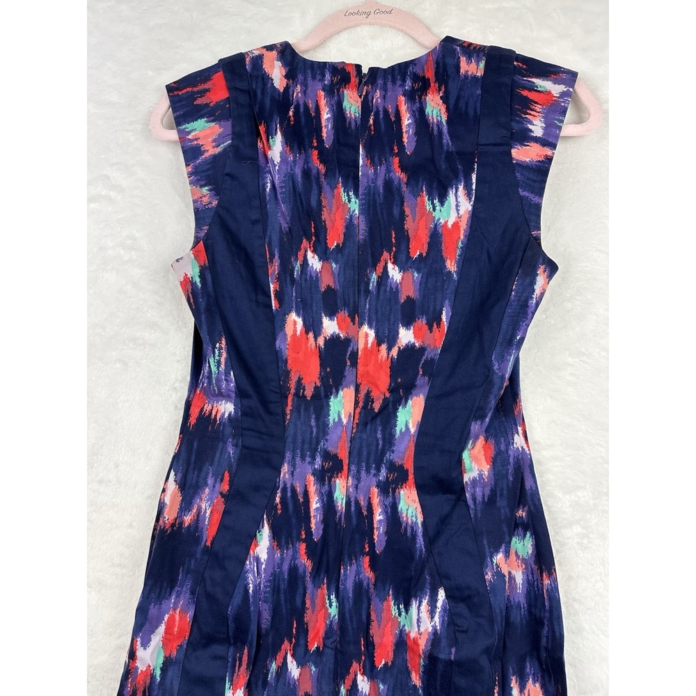 French Connection Womens Navy Blue Sleeveless Above The Knee Sheath Dress 6 - Picture 11 of 13